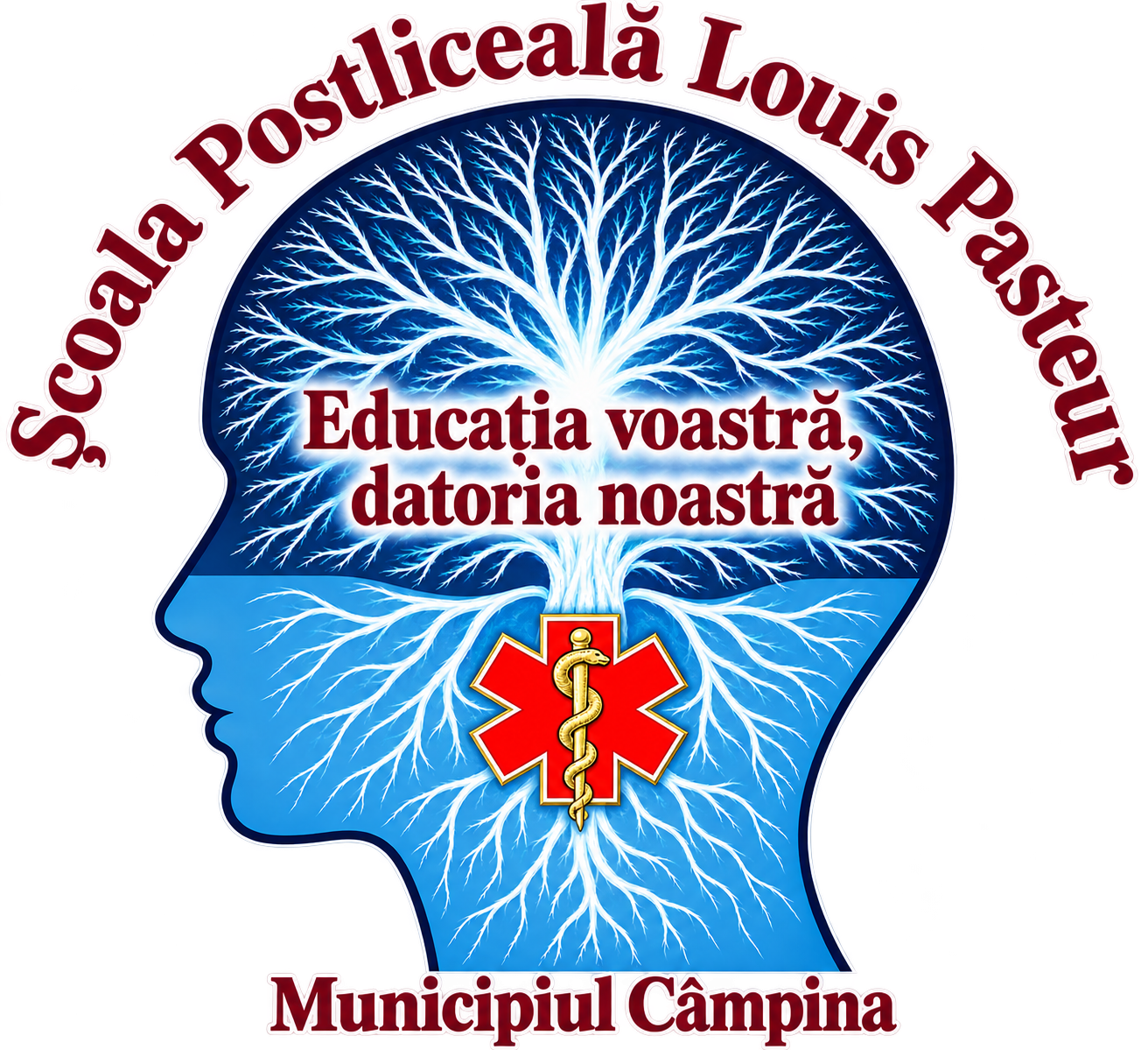 Sigla Școlii Postliceale Louis Pasteur, Municipiul Câmpina